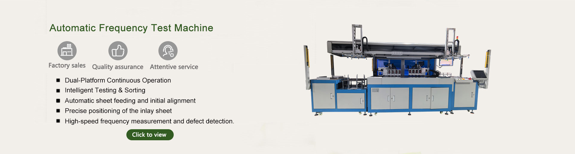 Automatic Frequency Test Machine