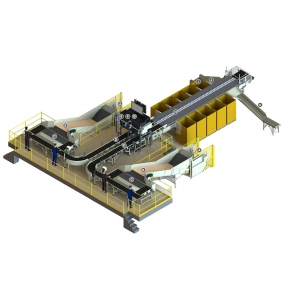 Dual Lane Sliding Shoe Sorter